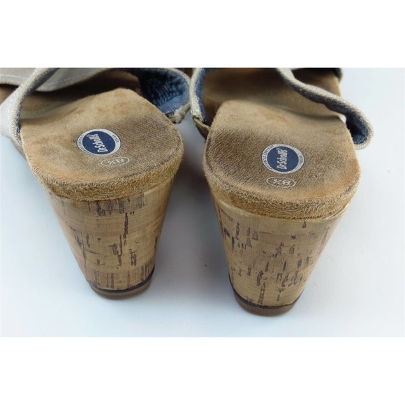 Dr. Scholl's Sz 8.5 M Brown Slide Fabric Women Sandals - Picture 5 of 8